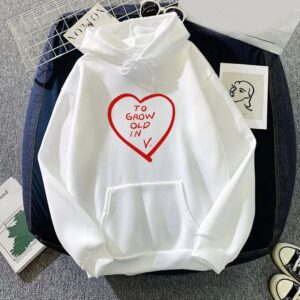 Heart Printed Cool Sweatshirt Hoodie